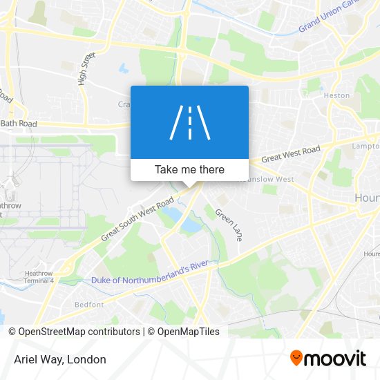 Ariel Way map
