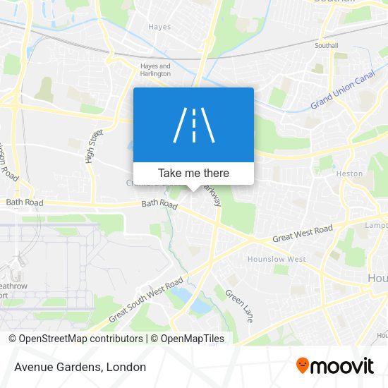 Avenue Gardens map