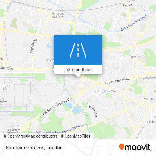 Burnham Gardens map