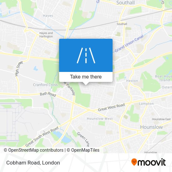 Cobham Road map