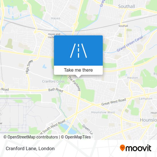Cranford Lane map