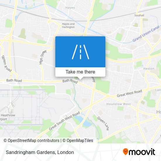 Sandringham Gardens map