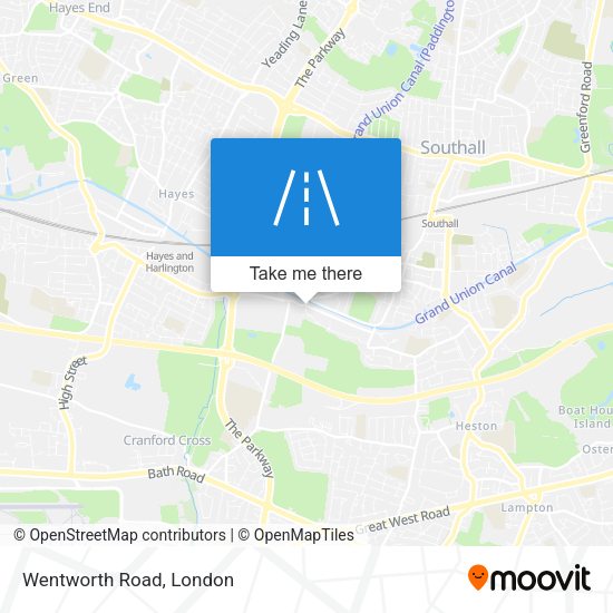 Wentworth Road map