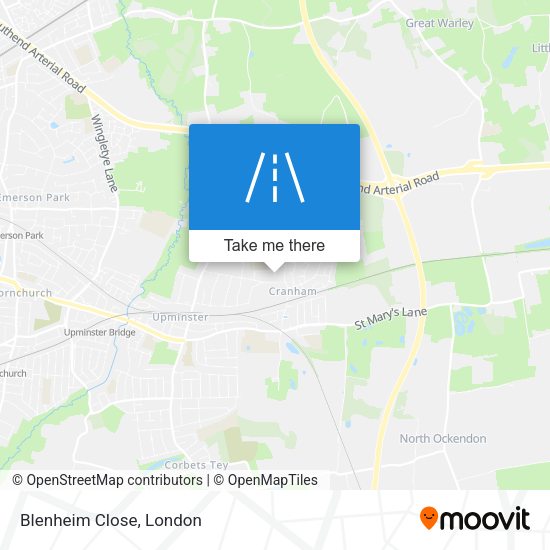 Blenheim Close map
