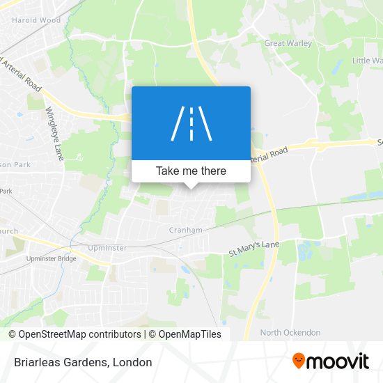 Briarleas Gardens map