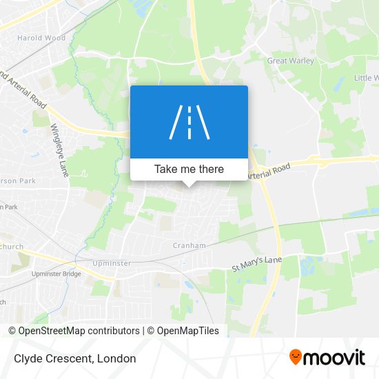 Clyde Crescent map