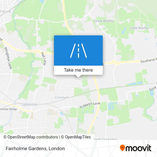 Fairholme Gardens map