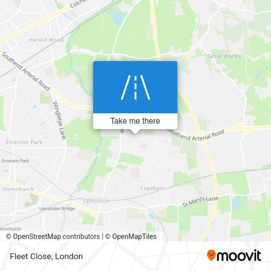 Fleet Close map