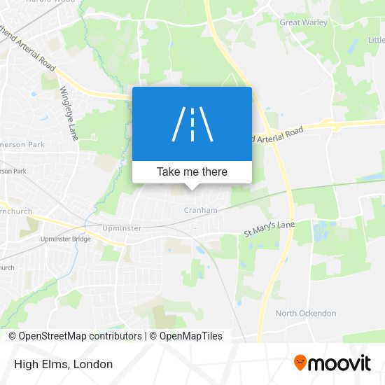 High Elms map