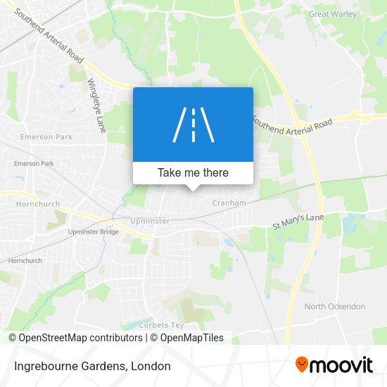 Ingrebourne Gardens map