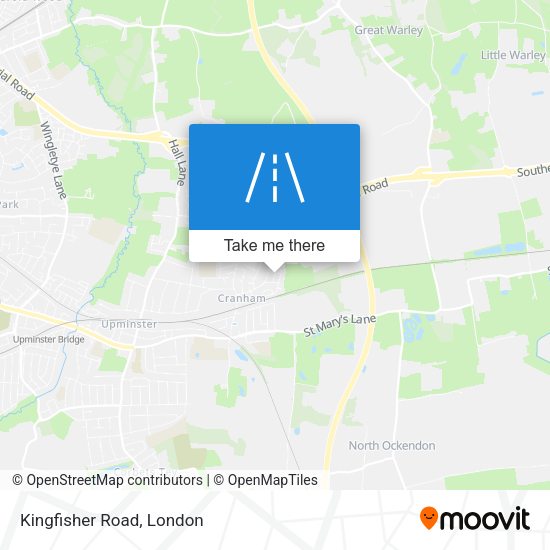 Kingfisher Road map