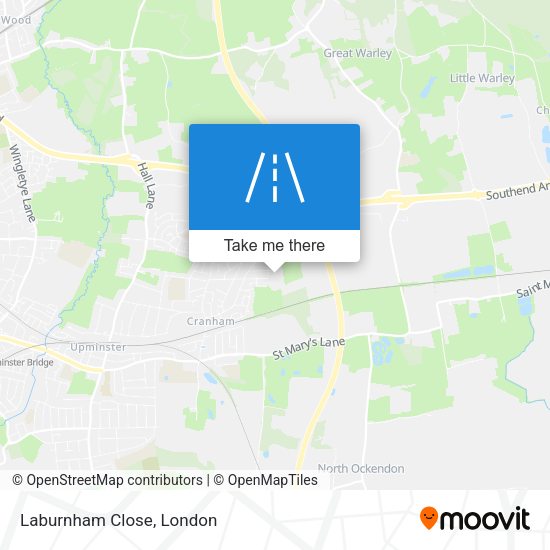 Laburnham Close map