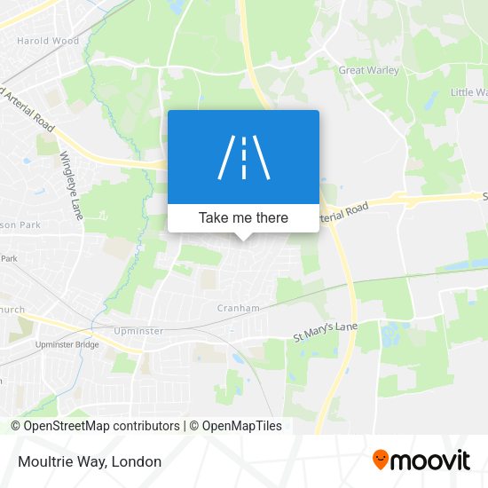 Moultrie Way map