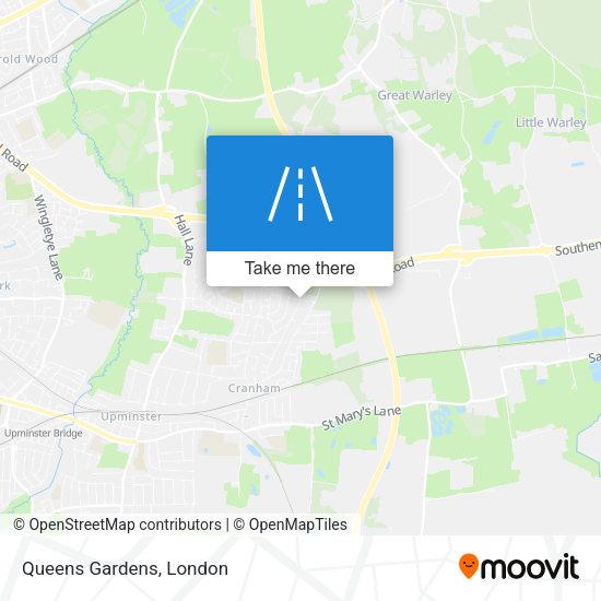 Queens Gardens map