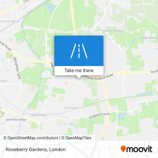 Roseberry Gardens map