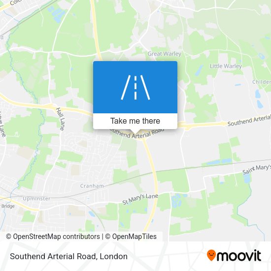Southend Arterial Road map