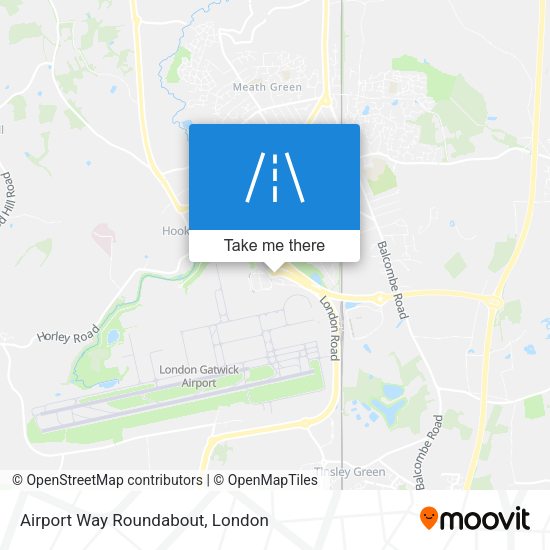 Airport Way Roundabout map