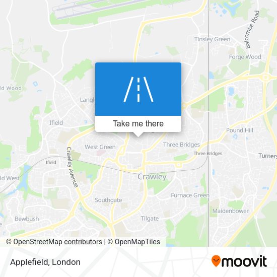 Applefield map