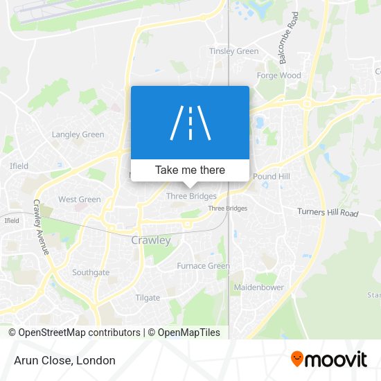 Arun Close map
