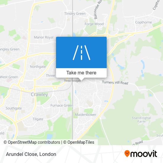 Arundel Close map
