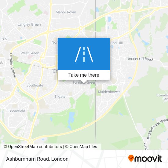 Ashburnham Road map