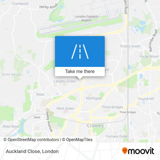 Auckland Close map