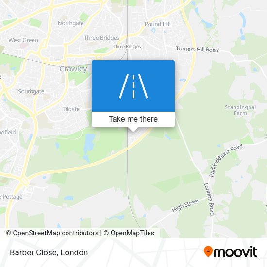 Barber Close map