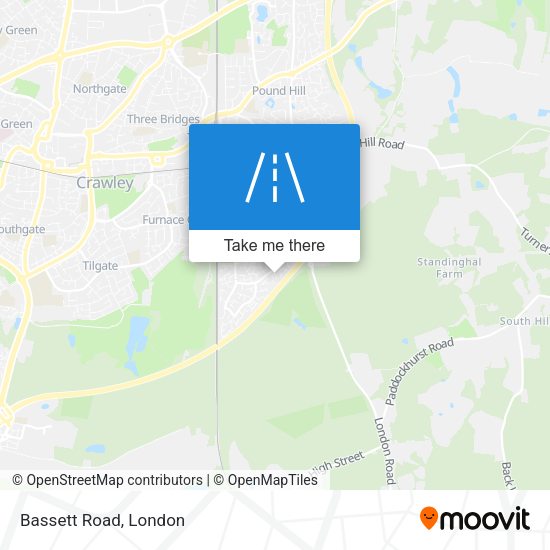 Bassett Road map