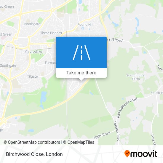 Birchwood Close map