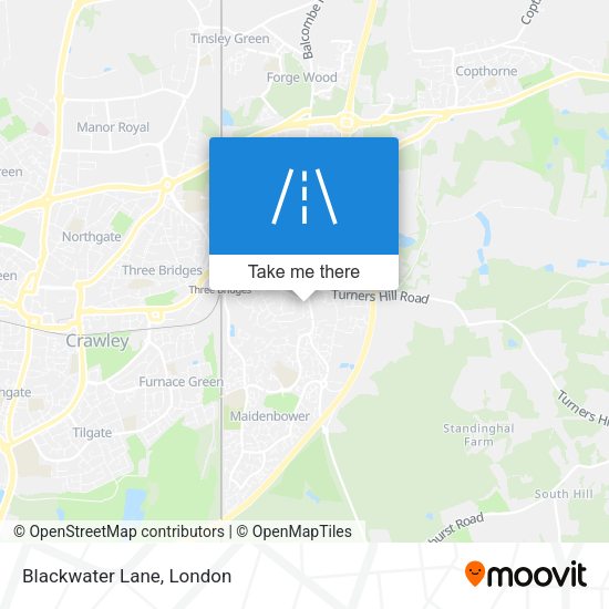 Blackwater Lane map