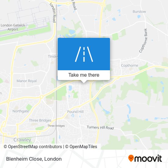 Blenheim Close map