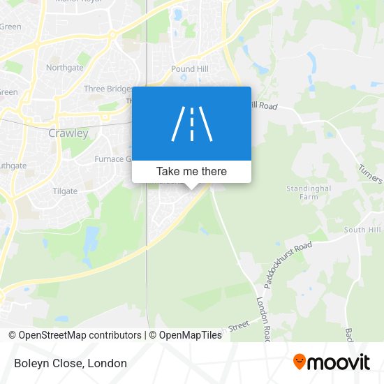 Boleyn Close map