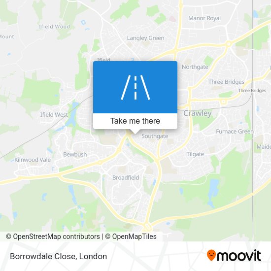 Borrowdale Close map
