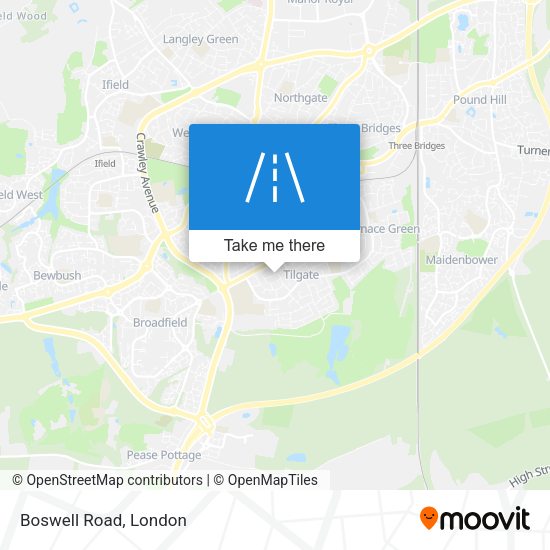 Boswell Road map