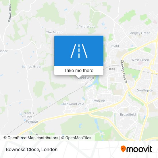 Bowness Close map