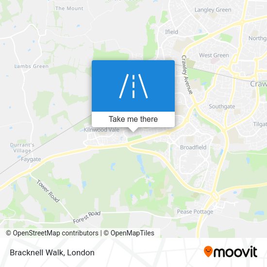 Bracknell Walk map