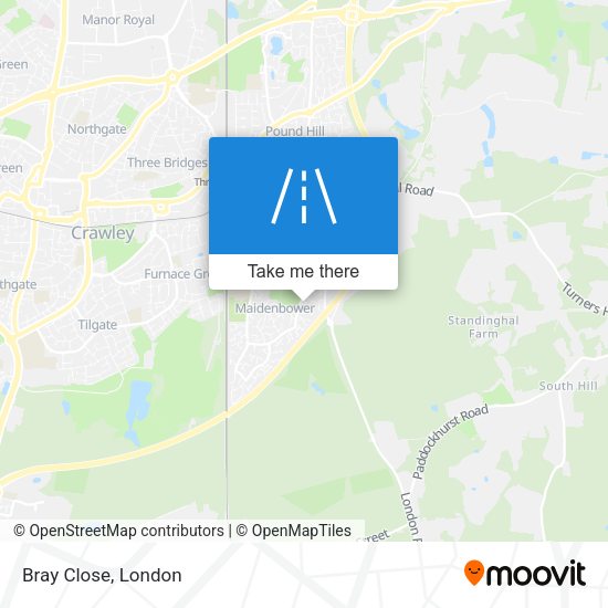 Bray Close map