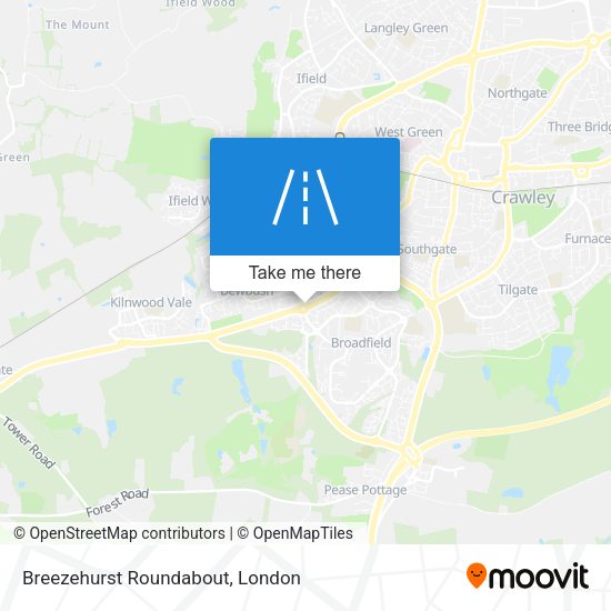 Breezehurst Roundabout map