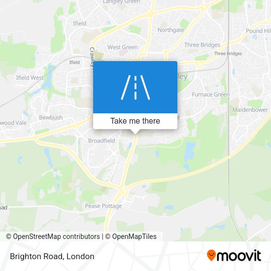 Brighton Road map