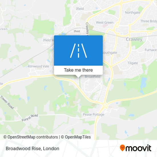 Broadwood Rise map