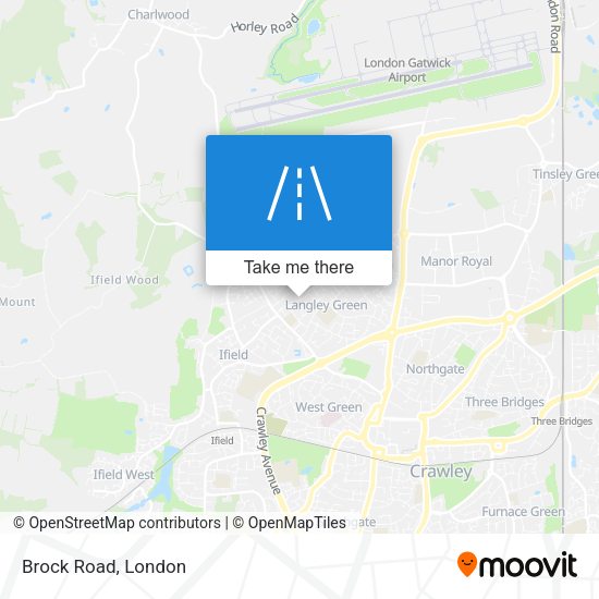 Brock Road map