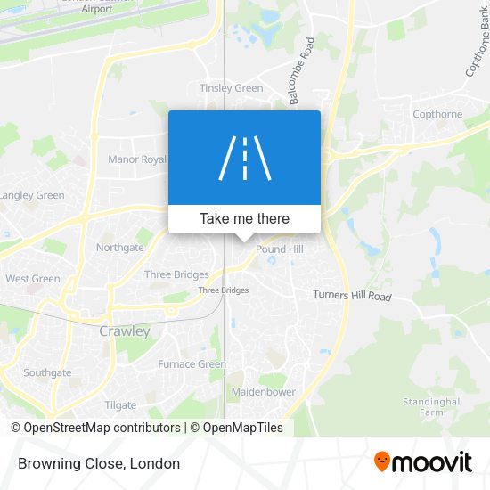 Browning Close map