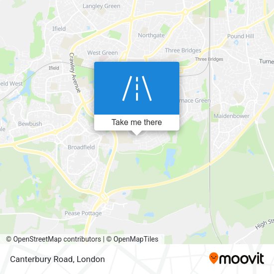 Canterbury Road map