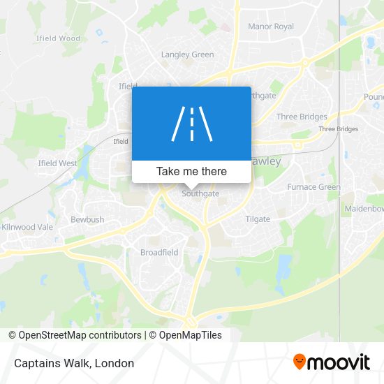 Captains Walk map
