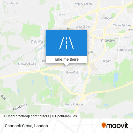Charlock Close map