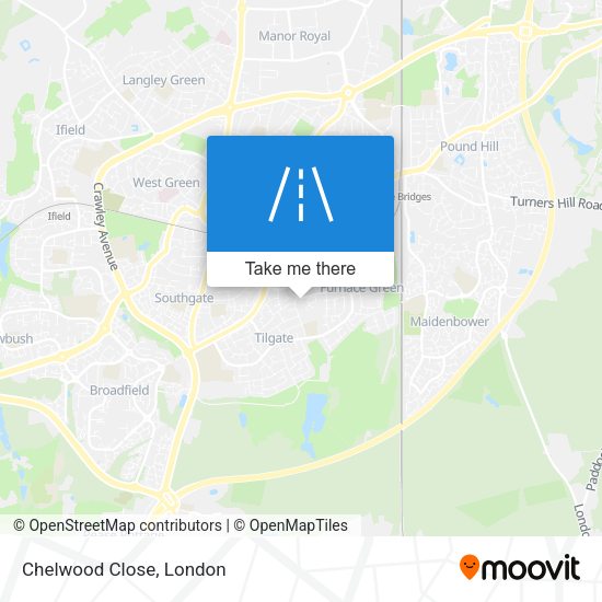 Chelwood Close map