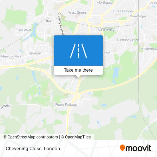 Chevening Close map