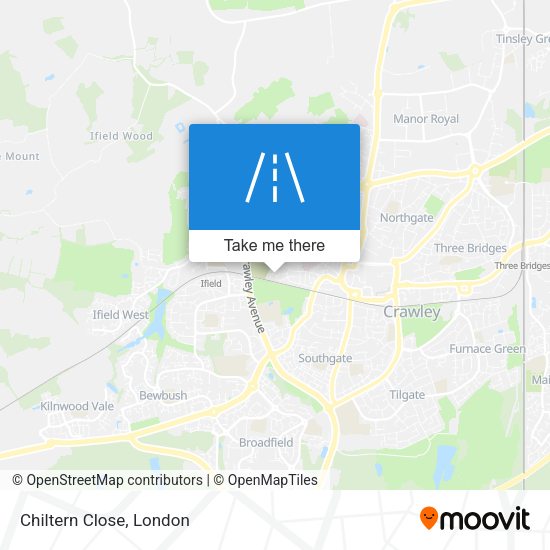 Chiltern Close map