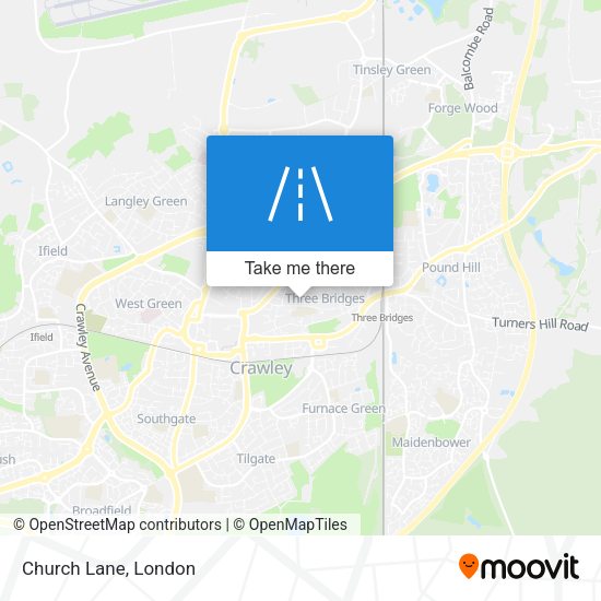 Church Lane map