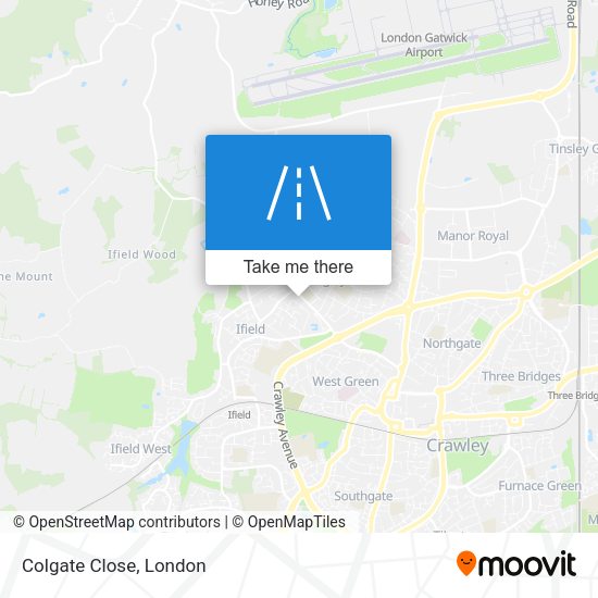 Colgate Close map